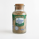 Purelife Himalayan Salt with Mixed Herbs & Spices- Gourmet Natural Crystal Rock Salt and Spice Blend with Minerals in Classy Glass Jar (10.6 Oz Bottle) - CosmicElement