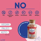 Purelife Himalayan Salt Pink Coarse Kosher Unrefined- Gourmet Natural Crystal Rock Salt with Minerals in Classy Glass Jar with Cork – For Salt Mills & Grinders– From Iron Rich Part of Himalayan Salt Mine- 12.35 oz - CosmicElement