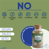 Purelife Himalayan Salt with Mixed Herbs & Spices- Gourmet Natural Crystal Rock Salt and Spice Blend with Minerals in Classy Glass Jar (10.6 Oz Bottle) - CosmicElement