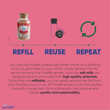 Purelife Himalayan Salt Pink Coarse Kosher Unrefined- Gourmet Natural Crystal Rock Salt with Minerals in Classy Glass Jar with Cork – For Salt Mills & Grinders– From Iron Rich Part of Himalayan Salt Mine- 12.35 oz - CosmicElement