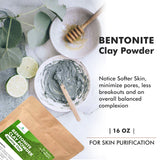 Cosmic Element Bentonite Clay Powder 100% Pure & Unrefined Calcium Bentonite Clay - Heavy Metal Detox and Cleanse ! Sourced from India - CosmicElement