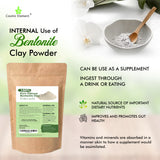 Cosmic Element Bentonite Clay Powder 100% Pure & Unrefined Calcium Bentonite Clay - Heavy Metal Detox and Cleanse ! Sourced from India - CosmicElement