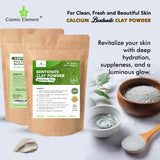 Cosmic Element Bentonite Clay Powder 100% Pure & Unrefined Calcium Bentonite Clay - Heavy Metal Detox and Cleanse ! Sourced from India - CosmicElement