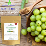 Indian Gooseberry Powder | 100% Pure & Unrefined Amla Powder (Amalaki), Rich in Vitamin C, USDA Organic Supplement (8 oz) - CosmicElement