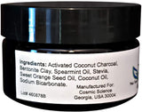 Activated Charcoal Teeth Whitening Powder for Best Oral Care - Natural Toothpaste - Organic Coconut Charcoal - Freshens Breath – Tooth Powder - Made in USA, 1oz - CosmicElement