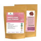 French Pink Montmorrillonite Clay Powder (French Rose Clay), Vegan Food Grade, Healing Clay for Face Mask Skin Care Detox, Clay Mask for Blackheads and Pores, 4 Ounce - Cosmic Element - CosmicElement