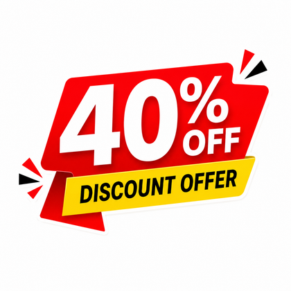 Get 40% Discount on Selected Products