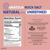 Purelife Anatolian Coarse Rock Salt - 500g - CosmicElement