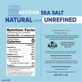 Purelife Aegean Coarse Sea Salt - 1.1 lbs - CosmicElement