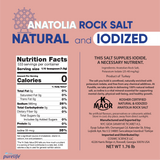 Purelife Anatolia Rock Salt Iodized - 1.76 lbs - CosmicElement