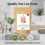 100% Pure Mango Butter - Can Substitute Shea Butter in Soap and Lotion Recipes - Moisturizing, Scent-free, Hexane-free, Scent-Free, Moisturizing - by Cosmic Element - CosmicElement