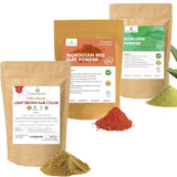 Hair Coloring Powder + Moroccan Red Clay Powder + Aloever Powder