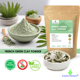 French Green Clay – Montmorillonite Ultra Soft Powder, Vegan Cosmetic Grade, Face Mask & Skin Detox – Cosmic Element