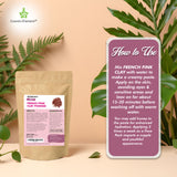 French Pink Montmorrillonite Clay Powder (French Rose Clay), Vegan Food Grade, Healing Clay for Face Mask Skin Care Detox, Clay Mask for Blackheads and Pores, 4 Ounce - Cosmic Element
