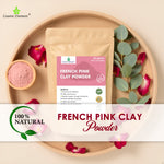 French Pink Montmorrillonite Clay Powder (French Rose Clay), Vegan Food Grade, Healing Clay for Face Mask Skin Care Detox, Clay Mask for Blackheads and Pores, 4 Ounce - Cosmic Element - CosmicElement