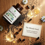 Organic Black Seed Oil Capsules-120 Softgel Capsules (Non-GMO) Premium Cold-Pressed Nigella Sativa - Black Cumin Seed Oil with Omega 3, 6, 9 - Darkest, Highest TQ Content - CosmicElement