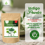 Indigo Powder Hair Color Powder, Hair Color Powder Natural Hair Dye, Vegan Powder for Hair Growth, Natural Hair Color for Men and Women, Non GMO - Cosmic Element