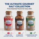 Rock, Chili, Pink Salt & Herb Spice Bundle