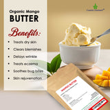 100% Pure Mango Butter - Can Substitute Shea Butter in Soap and Lotion Recipes - Moisturizing, Scent-free, Hexane-free, Scent-Free, Moisturizing - by Cosmic Element