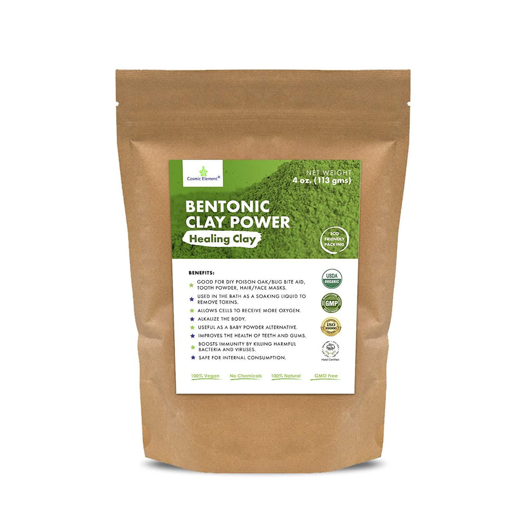 Sodium Bentonite Clay & Diatomaceous Earth Powder 4 oz - Internal/External  Use