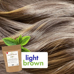 Cosmic Element USDA Organic Henna Hair & Beard Color / Dye - Chemicals Free Hair Coloring Powder with Assorted Shades (4oz, Light Brown) - CosmicElement