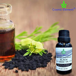 USDA Organic Black Seed Oil 8.4 Fl Oz Certified 100% Virgin, Cold Pressed, Glass Bottle, Omega 3 6 9 - Nigella Sativa Black Cumin - Antioxidant for Immune Support, Joints, Digestion, Hair & Skin - CosmicElement