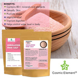 Pure Himalayan Pink Salt - Enriched w/ 84+ Natural Minerals, Fine Grind 4oz Pouch- Himalayan Salt, Himalayan Pink Salt, Pink Himalayan Salt, Grind Salt, Pure Rock Salt - CosmicElement