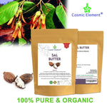 100% Pure Sal Seed Butter - Can Substitute Shea Butter in Soap and Lotion Recipes - Moisturizing, Scent-free, Hexane-free - by Cosmic Element (4 Oz) - CosmicElement