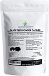 Cosmic Element Black Seed Powder Capsules - Source of Omega 3 6 9 - Nigella Sativa Black Cumin Seeds - Super antioxidant for Immune Support, Joints, Digestion, Hair & Skin - 120 Vegetable Powder Caps - CosmicElement