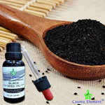 USDA Organic Black Seed Oil 8.4 Fl Oz Certified 100% Virgin, Cold Pressed, Glass Bottle, Omega 3 6 9 - Nigella Sativa Black Cumin - Antioxidant for Immune Support, Joints, Digestion, Hair & Skin - CosmicElement