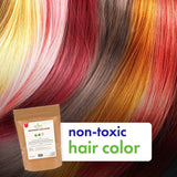 Cosmic Element USDA Organic Henna Hair & Beard Color / Dye - Chemicals Free Hair Coloring Powder with Assorted Shades (4oz, Light Brown) - CosmicElement