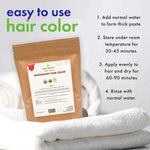 Cosmic Element USDA Organic Henna Hair & Beard Color / Dye - Chemicals Free Hair Coloring Powder with Assorted Shades (4oz, Light Brown) - CosmicElement