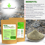 Cosmic Element Bentonite Clay Powder 100% Pure & Unrefined 1 lbs/16 Ounce Premium Calcium Bentonite Clay - Heavy Metal Detox and Cleanse ! Sourced from India - CosmicElement