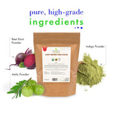 Cosmic Element USDA Organic Henna Hair & Beard Color / Dye - Chemicals Free Hair Coloring Powder with Assorted Shades (4oz, Light Brown) - CosmicElement