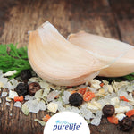 Purelife Himalayan Salt with Mixed Herbs & Spices- Gourmet Natural Crystal Rock Salt and Spice Blend with Minerals in Classy Glass Jar (3.7 Oz Mill) - CosmicElement