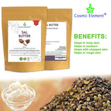 100% Pure Sal Seed Butter - Can Substitute Shea Butter in Soap and Lotion Recipes - Moisturizing, Scent-free, Hexane-free - by Cosmic Element (4 Oz) - CosmicElement