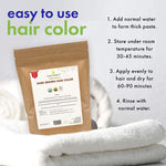 Cosmic Element USDA Organic Henna Hair & Beard Color / Dye - Chemicals Free Hair Coloring Powder with Assorted Shades (4oz, Light Brown) - CosmicElement