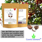 100% Pure Sal Seed Butter - Can Substitute Shea Butter in Soap and Lotion Recipes - Moisturizing, Scent-free, Hexane-free - by Cosmic Element (4 Oz) - CosmicElement