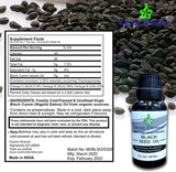 USDA Organic Black Seed Oil 8.4 Fl Oz Certified 100% Virgin, Cold Pressed, Glass Bottle, Omega 3 6 9 - Nigella Sativa Black Cumin - Antioxidant for Immune Support, Joints, Digestion, Hair & Skin - CosmicElement