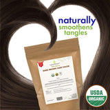 Cosmic Element USDA Organic Henna Hair & Beard Color / Dye - Chemicals Free Hair Coloring Powder with Assorted Shades (4oz, Light Brown) - CosmicElement
