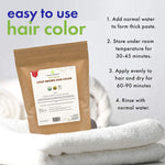 Cosmic Element USDA Organic Henna Hair & Beard Color / Dye - Chemicals Free Hair Coloring Powder with Assorted Shades (4oz, Light Brown) - CosmicElement