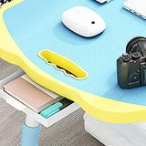 Cosmic Element Foldable Laptop Table, Portable Laptop Bed Tray Table Folding Dormitory Table Notebook Stand Reading Holder Breakfast Serving Bed Tray with Tablet Slots for Bed/Couch- Wood - CosmicElement
