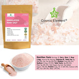 Pure Himalayan Pink Salt - Enriched w/ 84+ Natural Minerals, Fine Grind 4oz Pouch- Himalayan Salt, Himalayan Pink Salt, Pink Himalayan Salt, Grind Salt, Pure Rock Salt - CosmicElement