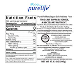 Purelife Himalayan Salt White Iodized Unrefined – From Mineral Balanced Part (WHITE) of Same Mine with Pink Salt (Fine, 1.1 lbs Pack) - CosmicElement