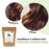Indigo Powder Hair Color Powder, Hair Color Powder Natural Hair Dye, Vegan Powder for Hair Growth, Natural Hair Color for Men and Women, Non GMO - Cosmic Element - CosmicElement