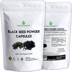 Cosmic Element Black Seed Powder Capsules - Source of Omega 3 6 9 - Nigella Sativa Black Cumin Seeds - Super antioxidant for Immune Support, Joints, Digestion, Hair & Skin - 120 Vegetable Powder Caps - CosmicElement