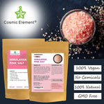 Pure Himalayan Pink Salt - Enriched w/ 84+ Natural Minerals, Fine Grind 4oz Pouch- Himalayan Salt, Himalayan Pink Salt, Pink Himalayan Salt, Grind Salt, Pure Rock Salt - CosmicElement