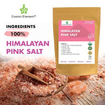 Pure Himalayan Pink Salt - Enriched w/ 84+ Natural Minerals, Fine Grind 4oz Pouch- Himalayan Salt, Himalayan Pink Salt, Pink Himalayan Salt, Grind Salt, Pure Rock Salt - CosmicElement