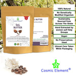 100% Pure Sal Seed Butter - Can Substitute Shea Butter in Soap and Lotion Recipes - Moisturizing, Scent-free, Hexane-free - by Cosmic Element (4 Oz) - CosmicElement