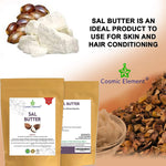 100% Pure Sal Seed Butter - Can Substitute Shea Butter in Soap and Lotion Recipes - Moisturizing, Scent-free, Hexane-free - by Cosmic Element (4 Oz) - CosmicElement